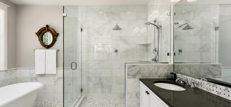 bathroom shower door installation in Sarasota